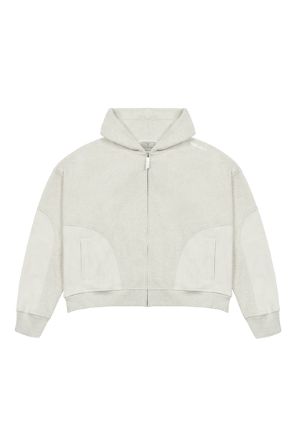Heather Grey Zip Hoodie
