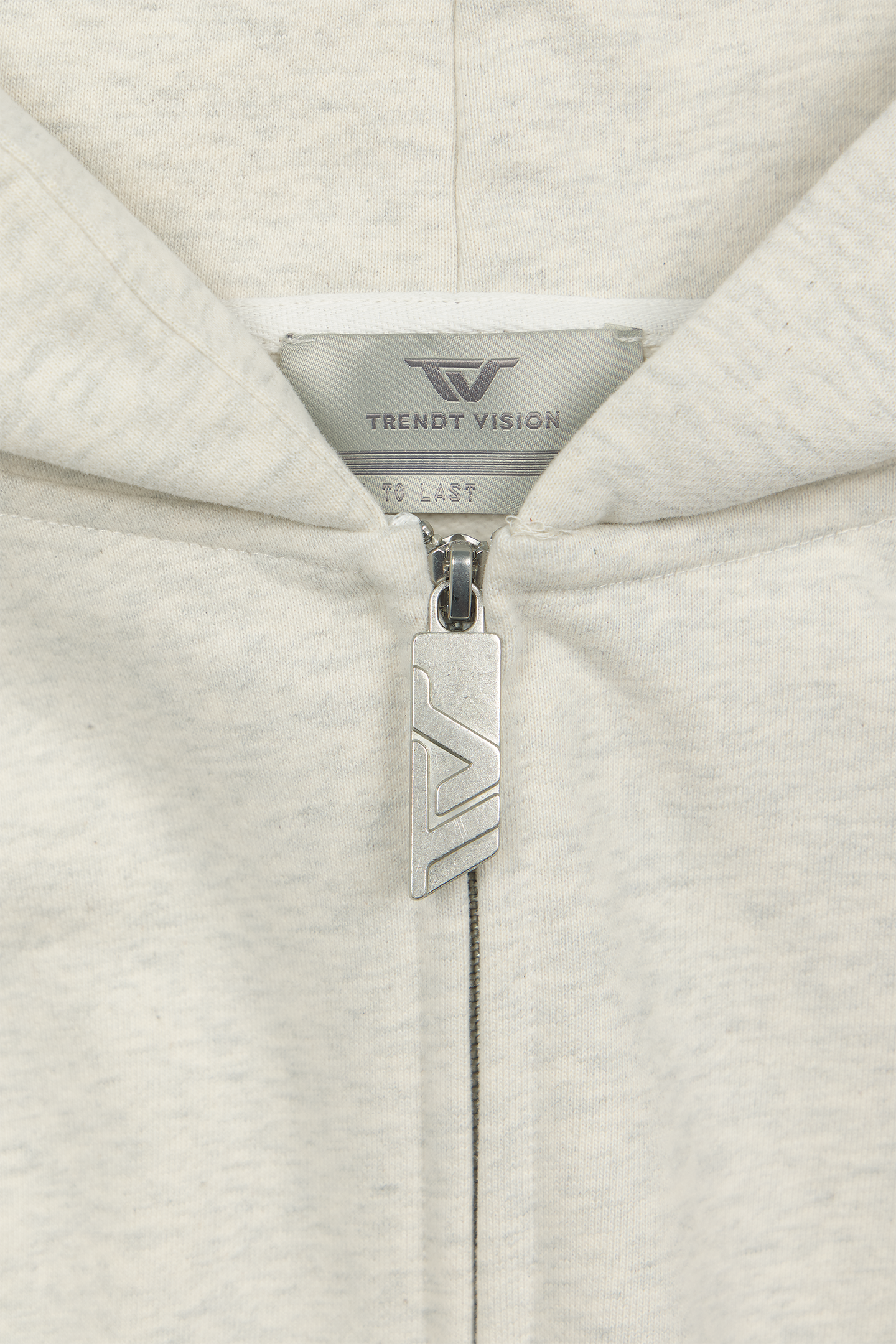 Heather Grey Zip Hoodie