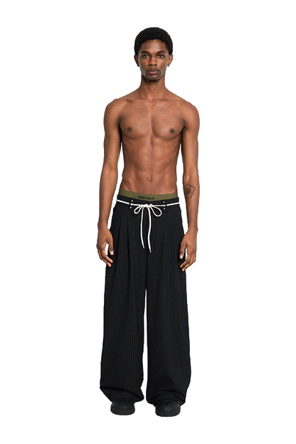 Pinstripe Suit Pants