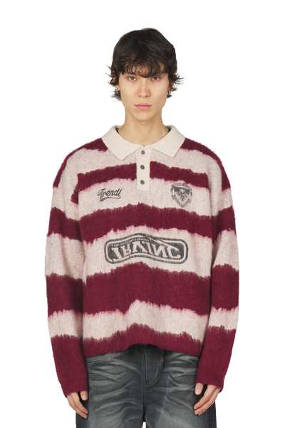 LOHEN★ MOHAIR POLO KNIT UNISEX Loewe Mohair knit polo sweater | The Fashion Square