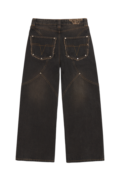 Mud Brown Denim Jeans