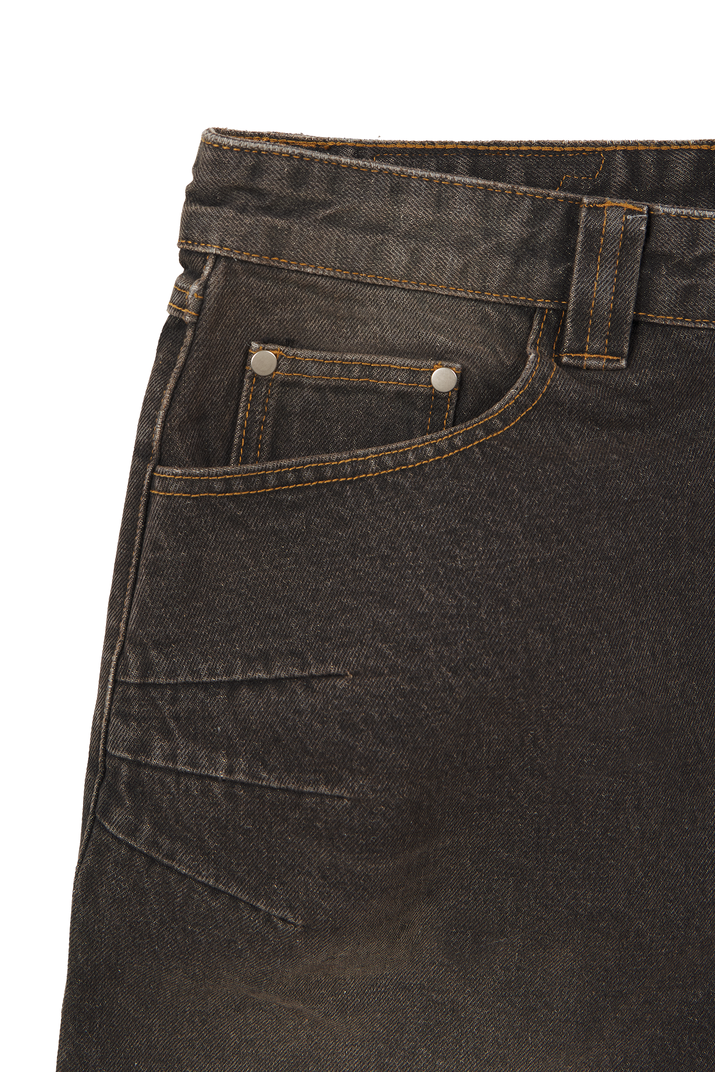 Mud Brown Denim Jeans