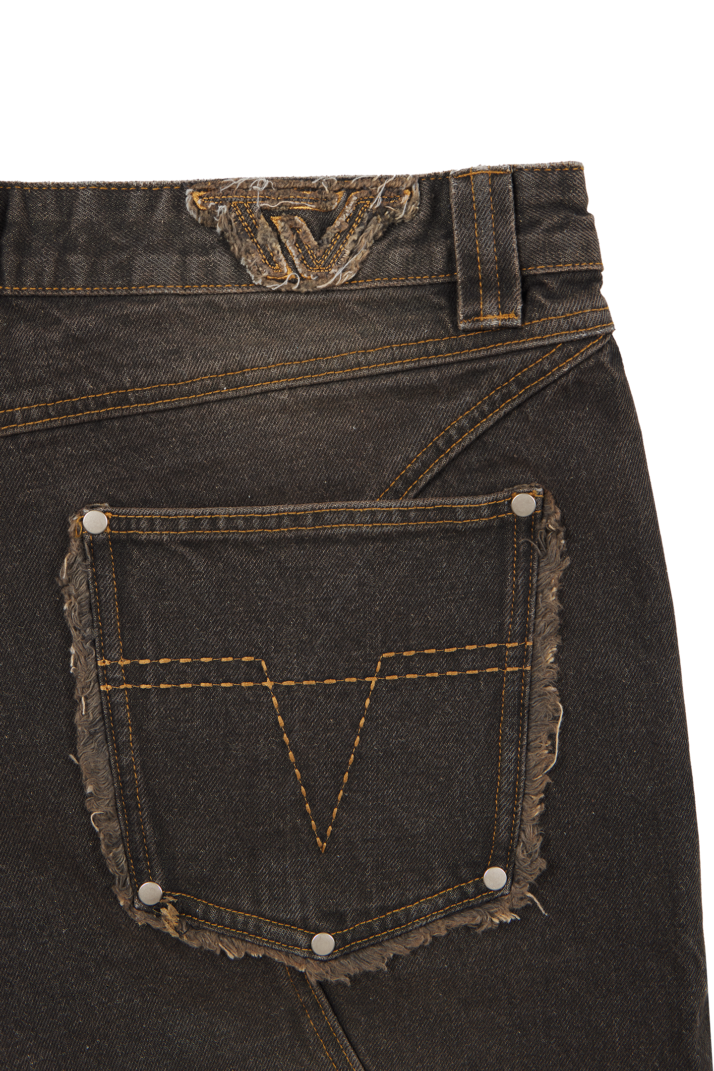 Mud Brown Denim Jeans