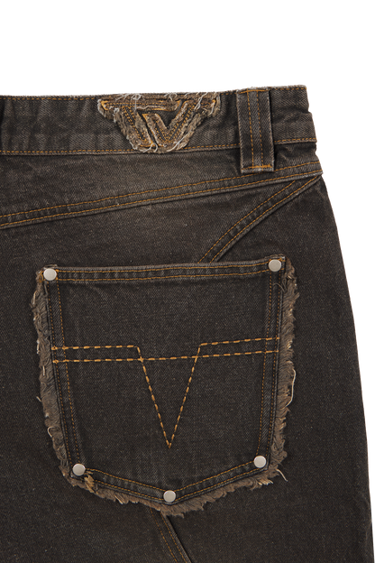Mud Brown Denim Jeans