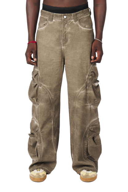 Mud Brown Cargo Pants