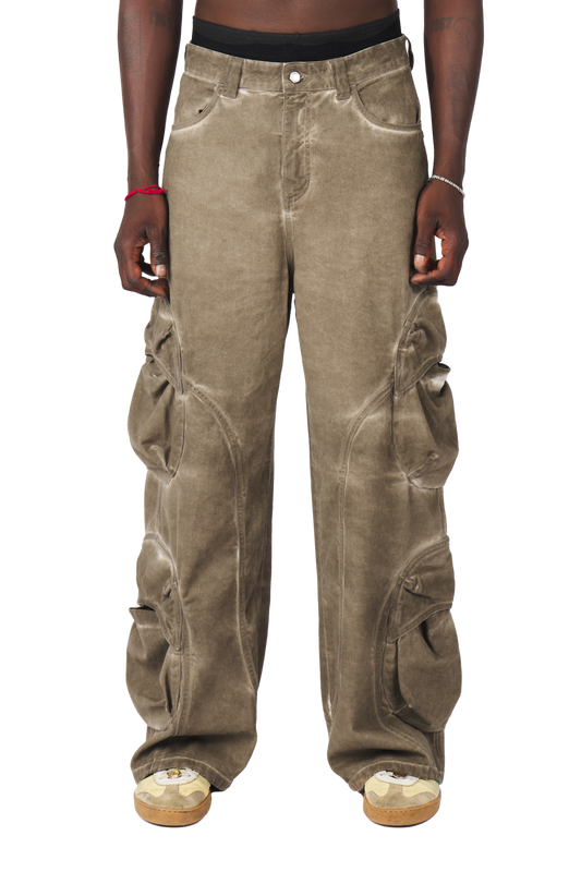 Mud Brown Cargo Pants