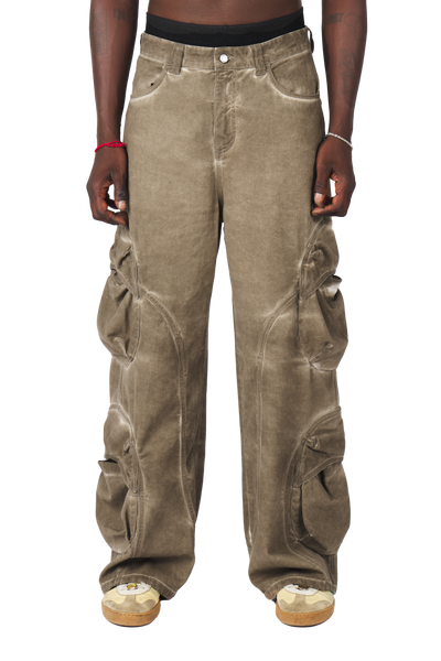 Mud Brown Cargo Pants – Trendt Vision Mud Brown Cargo Pants – Trendt Vision