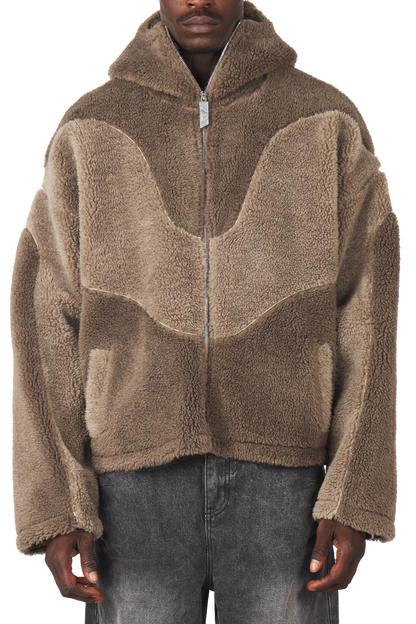 Mud Brown Fleece Jacket