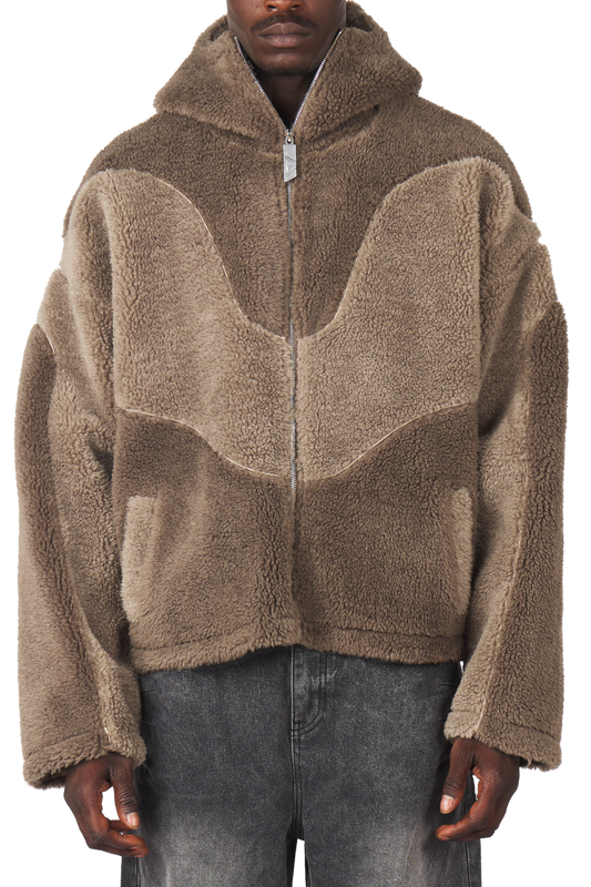 Mud Brown Fleece Jacket