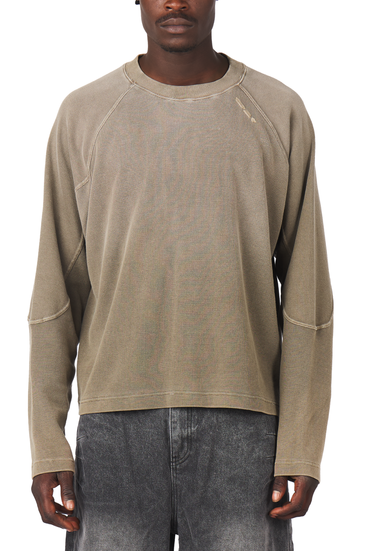Mud Brown Waffle Longsleeve