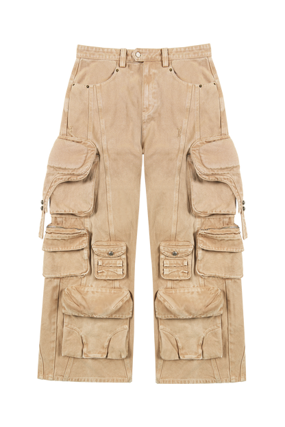 Multi Pocket Safari Cargo Pants