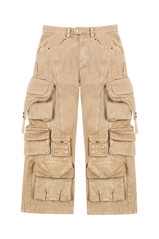 Multi Pocket Safari Cargo Pants