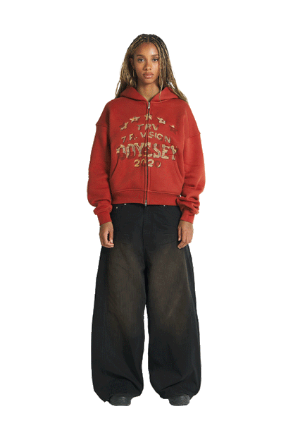 Odyssey Zip-Hoodie Red