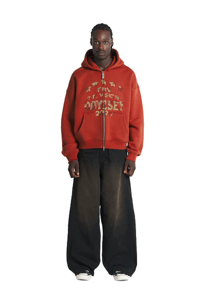 Odyssey Zip-Hoodie Red