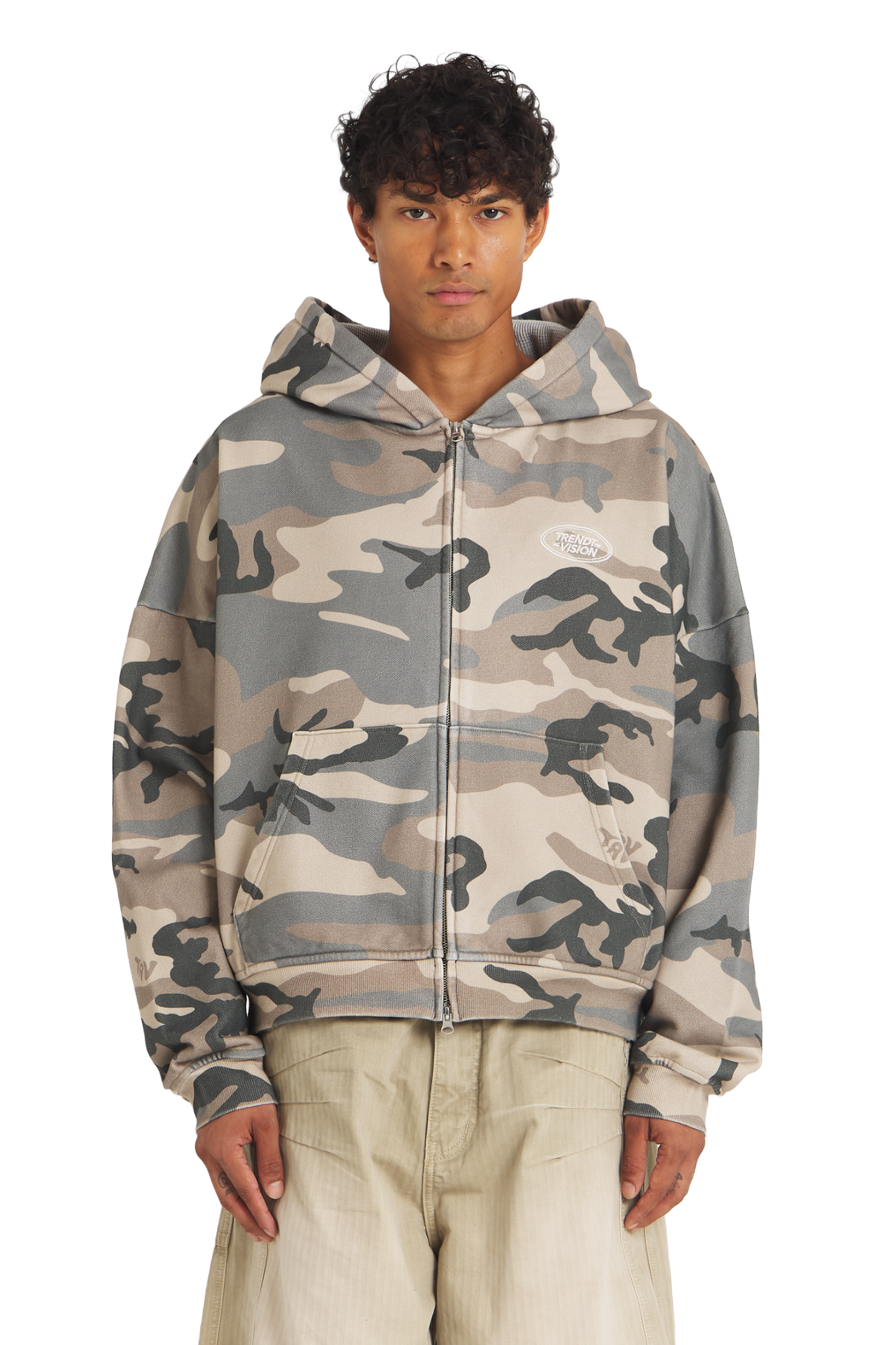 Camo Zip Hoodie