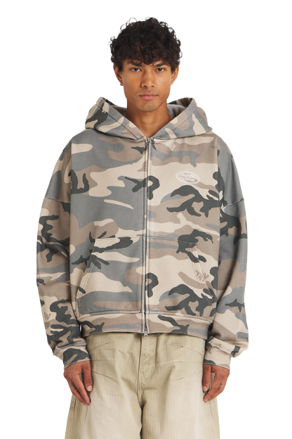 Camo Zip Hoodie