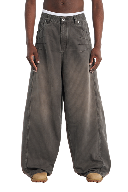 Herringbone Pants Brown