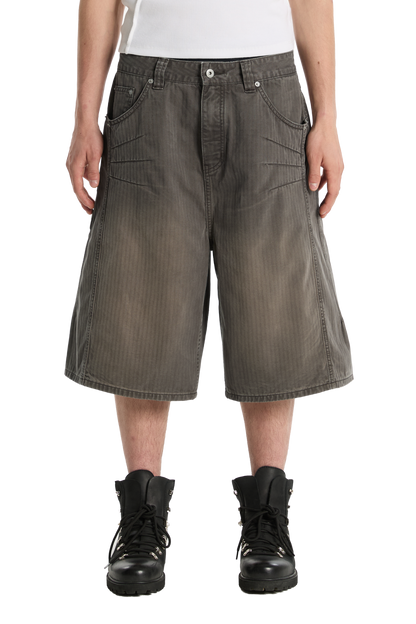 Herringbone Shorts Brown