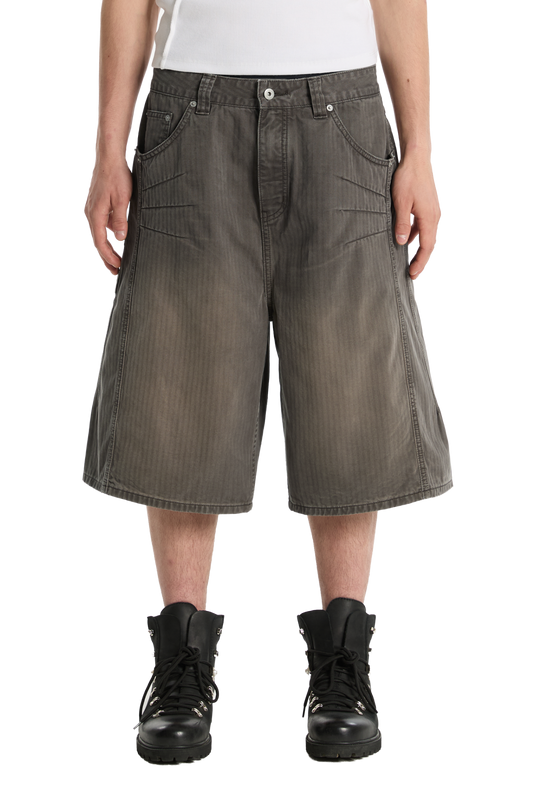 Herringbone Shorts Brown