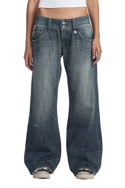 WMNS Memory Fade Low Rise Jeans