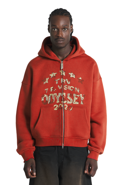 Odyssey Zip-Hoodie Red