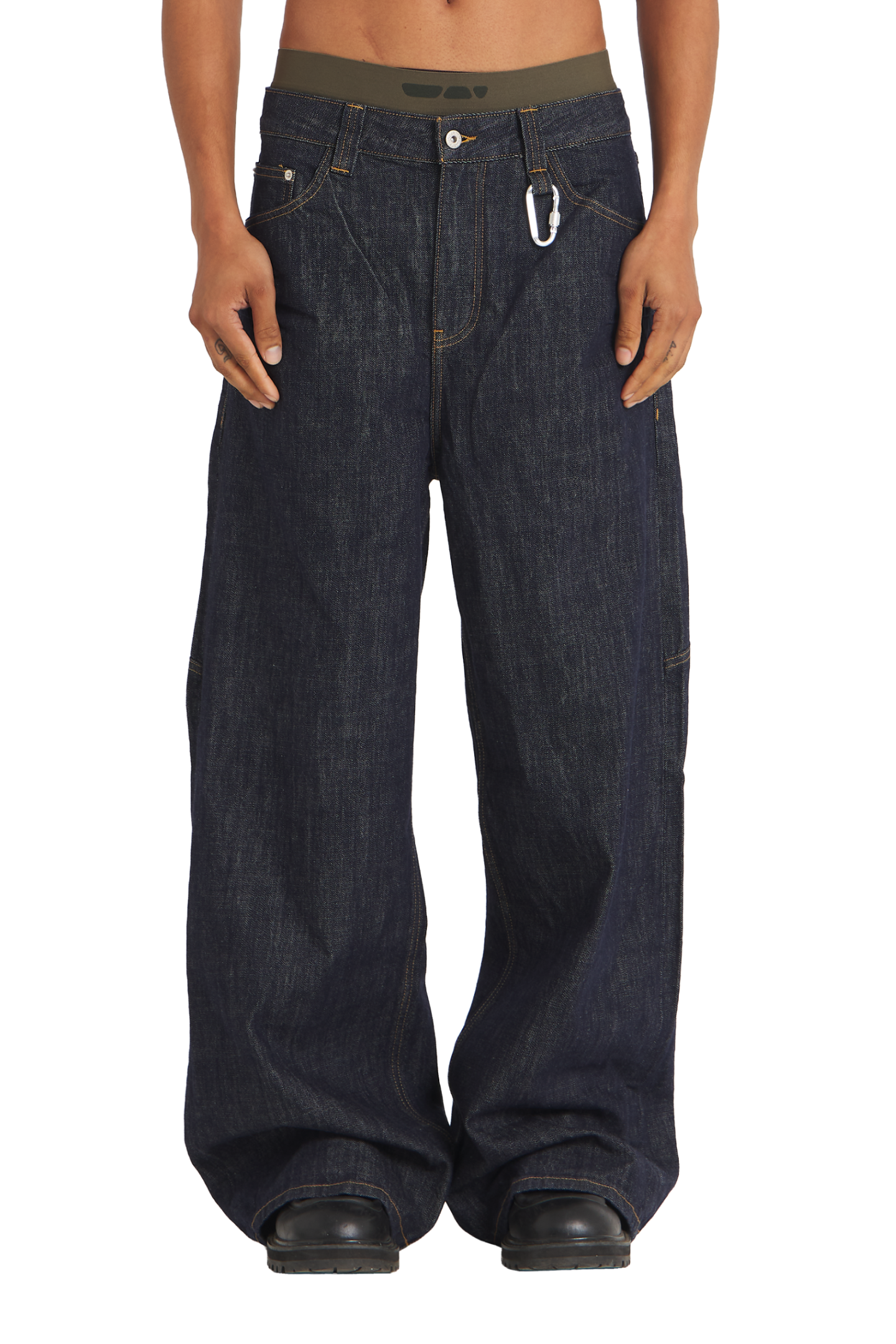 Raw Denim Jeans Blue