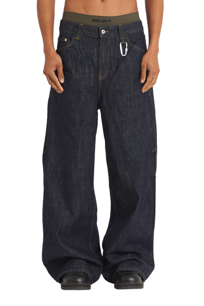 Raw Denim Jeans Blue