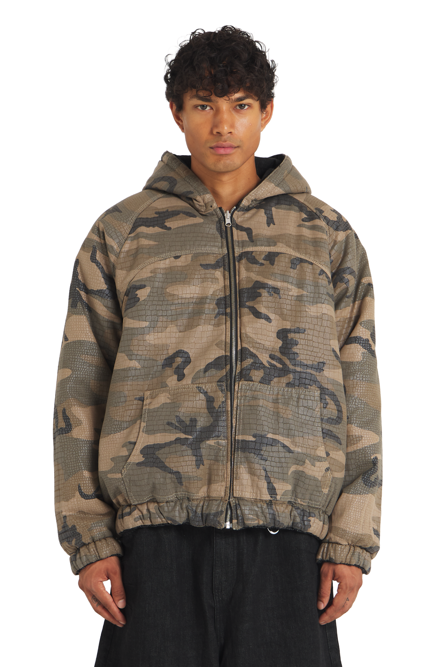 Reversible Raw Denim / Camo Jacket
