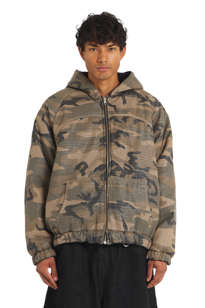 Reversible Raw Denim / Camo Jacket