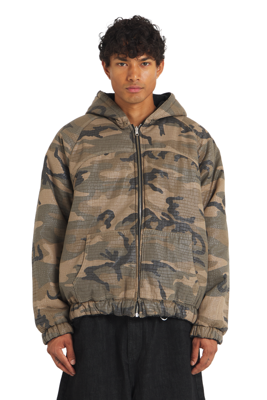 Reversible Raw Denim / Camo Jacket