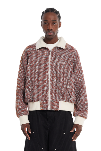 Tweed Jacket Rust Brown