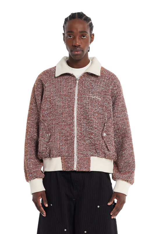 Tweed Jacket Rust Brown