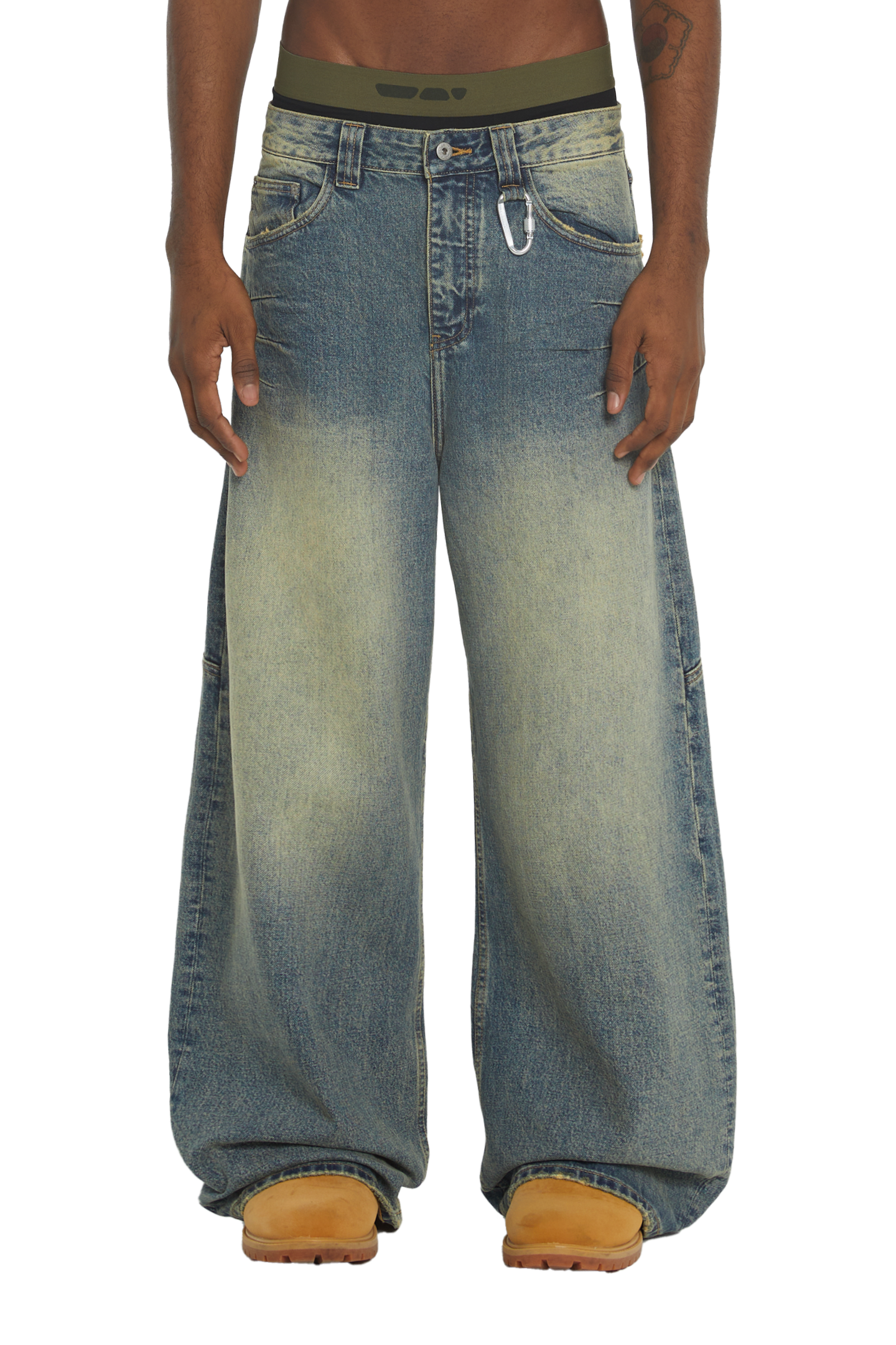 Trendt Vision Raw Baggy Denim Jeans Mサイズ trendt vision raw baggy denim Mサイズ - メルカリ