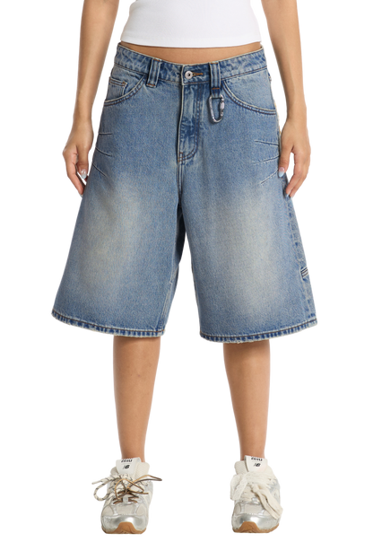Washed Jorts Blue