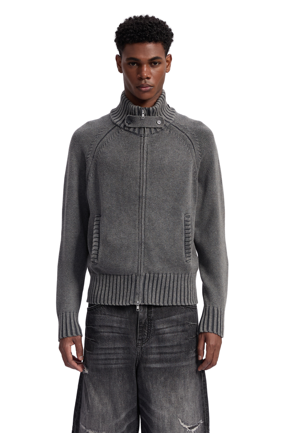 Washed Knit Jacket
