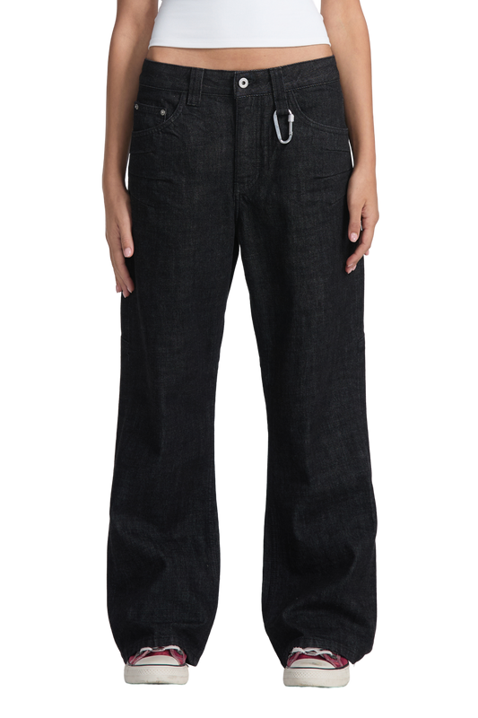 Raw Bootcut Denim Black