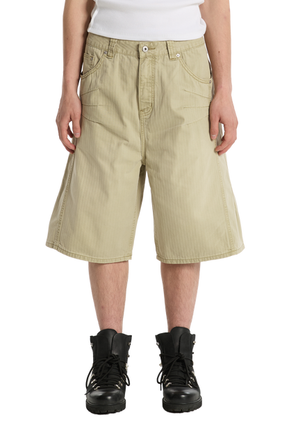 Herringbone Shorts Beige