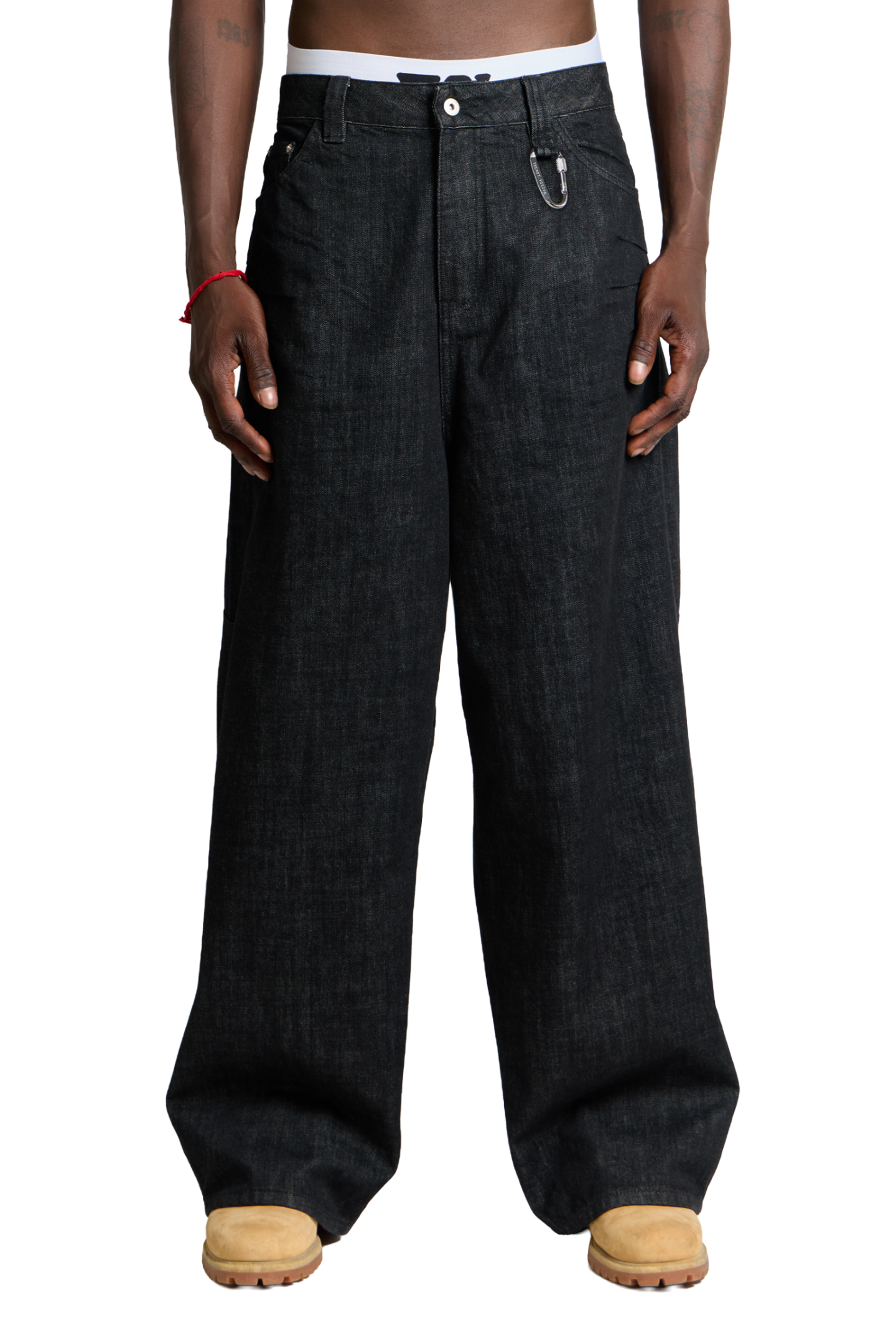Raw Baggy Denim Jeans Black