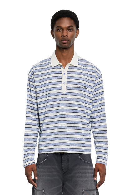 Striped Polo Longsleeve Blue
