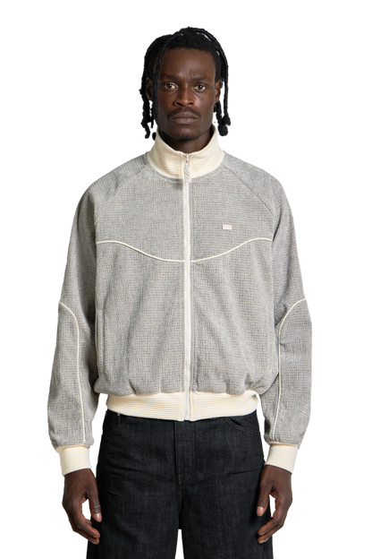 Velour Track Jacket Grey