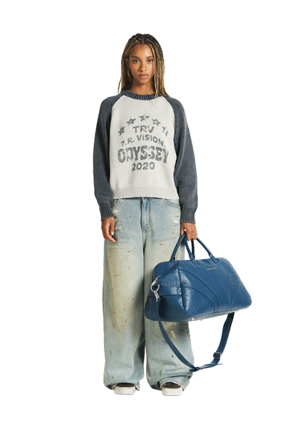 "Ostrich" Duffle Bag Blue