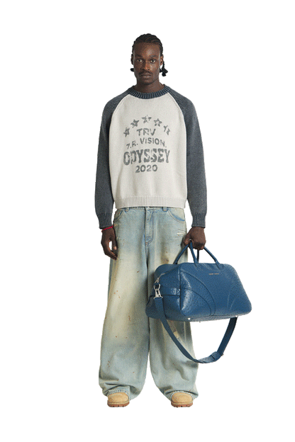 "Ostrich" Duffle Bag Blue