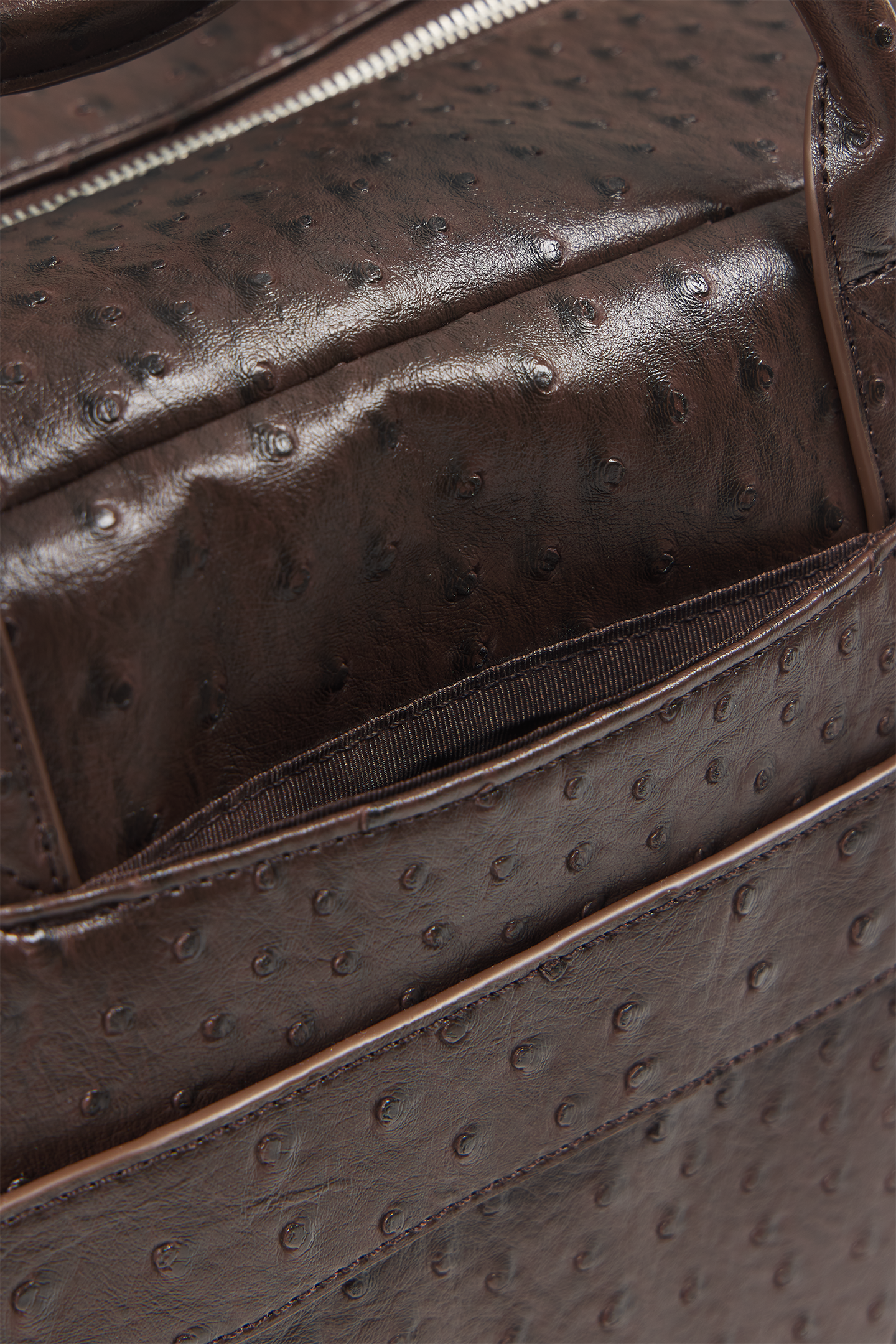 "Ostrich" Duffle Bag Brown