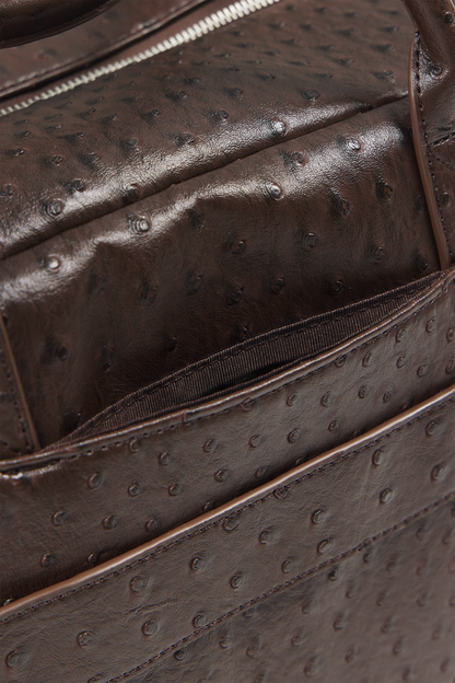 "Ostrich" Duffle Bag Brown