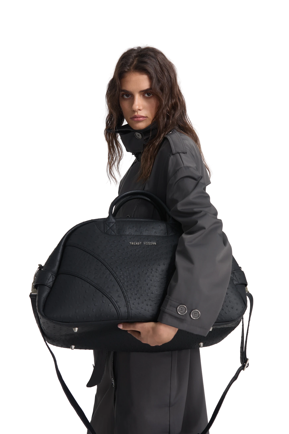 "Ostrich" Duffle Bag Black