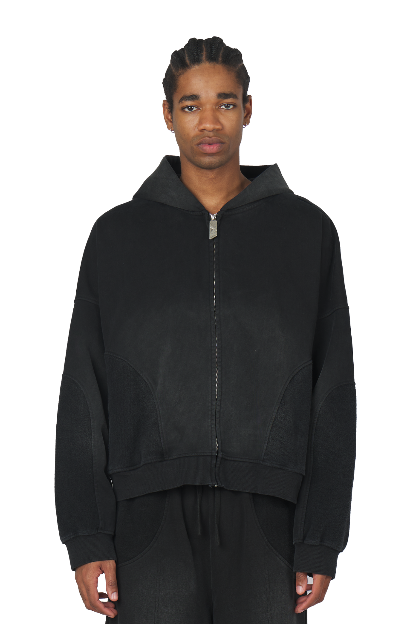 Pitch Black Zip Hoodie