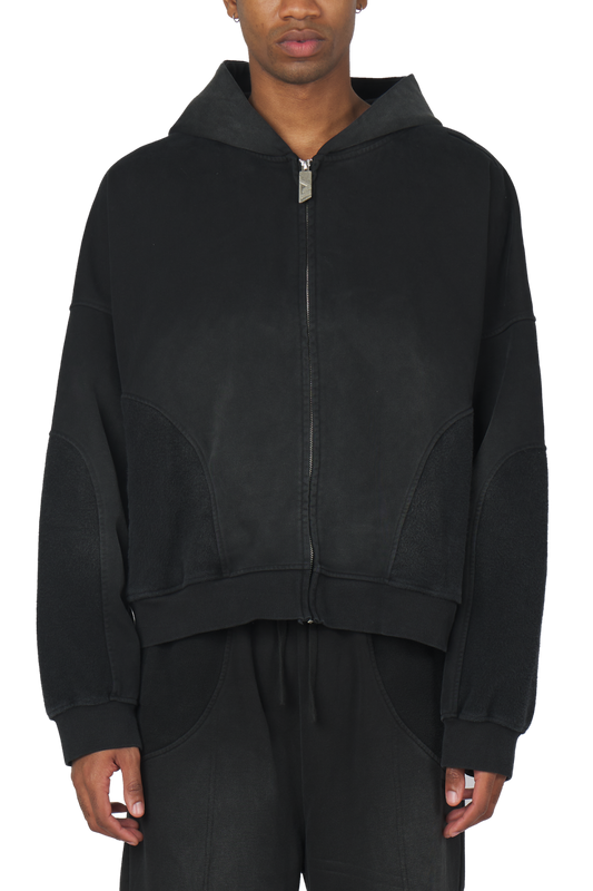 Black Zip Hoodie
