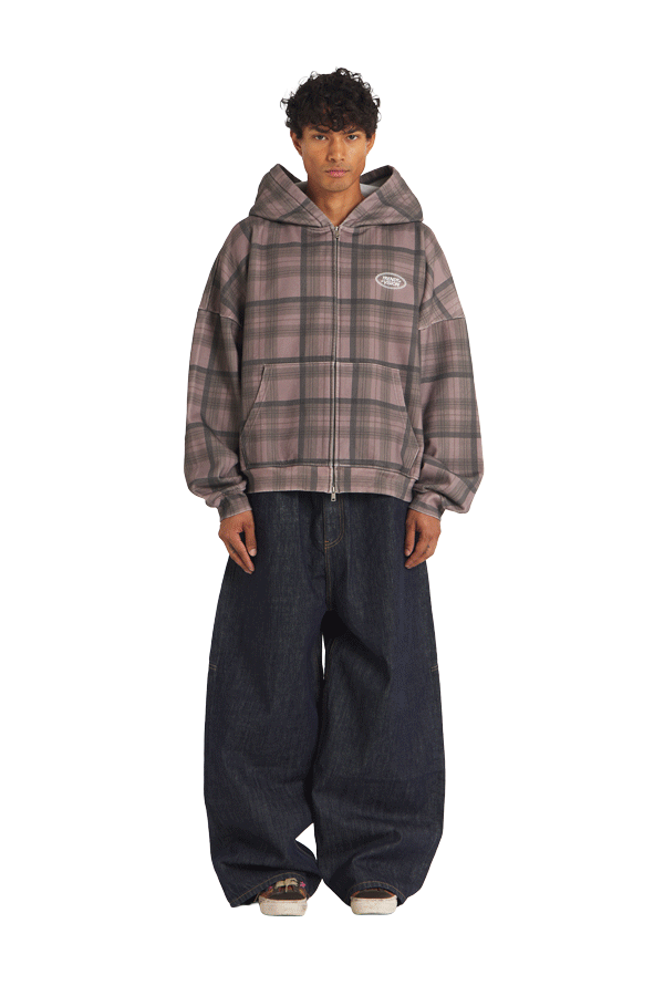 Plaid Zip Hoodie – Trendt Vision Plaid Zip Hoodie – Trendt Vision