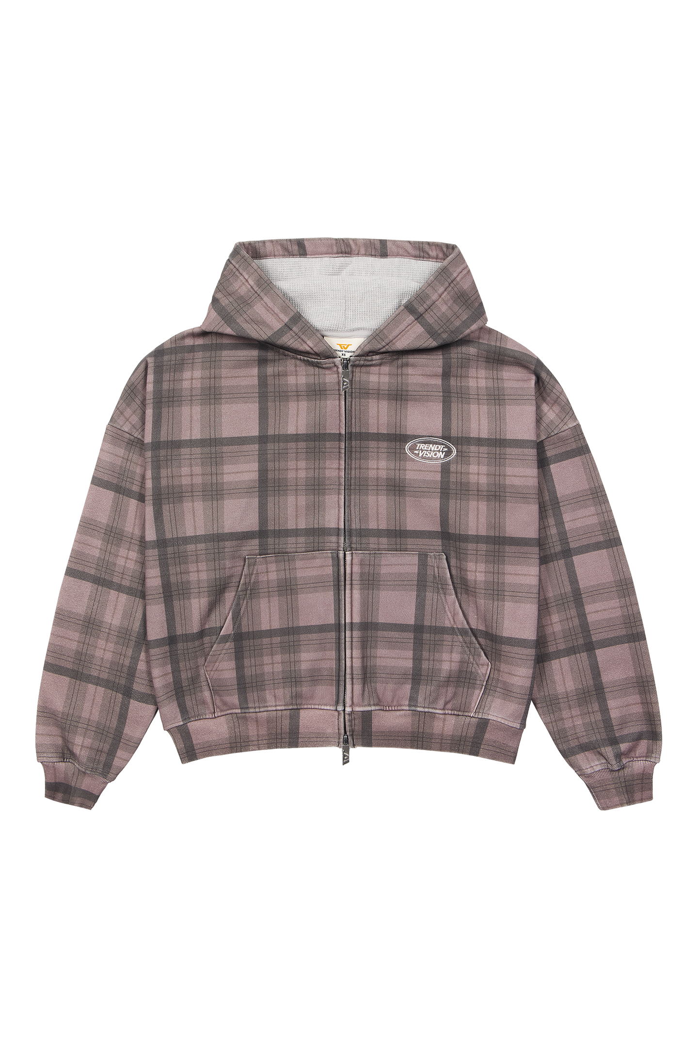 Plaid Zip Hoodie