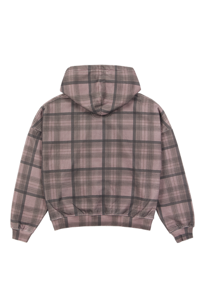 Plaid Zip Hoodie